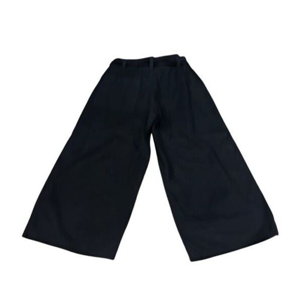 Velvet by Graham & Spenser ARISA Black Wide Leg Cropped Belted Pants Size 2 NWT - Picture 3 of 5